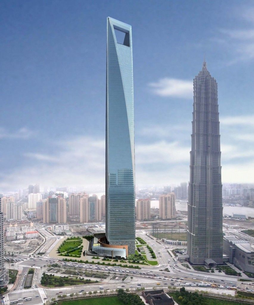 6.مرکز مالی جهانی شانگهای (Shanghai World Financial Center)